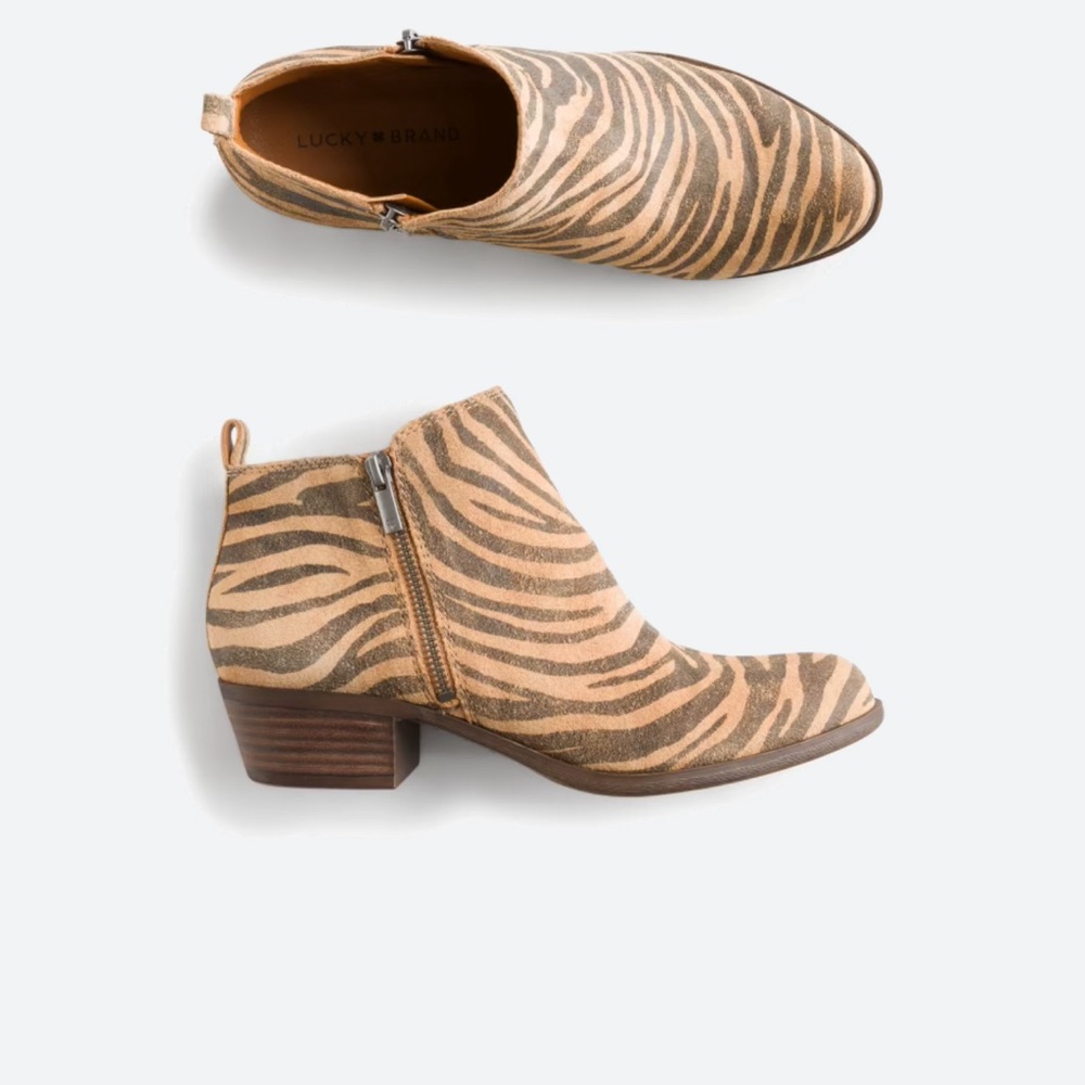 Tiger print boots